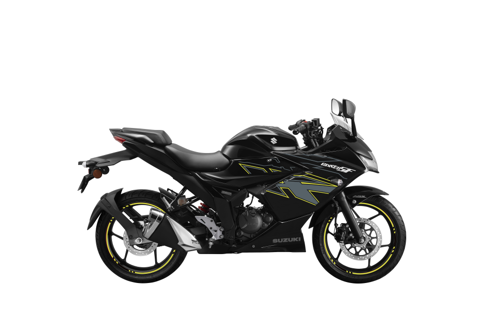 GSX150 SF NEGRA CINTA AMARILLA copia